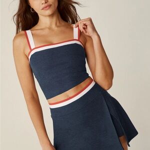 Beyond Yoga Spacedye Sea You There Cropped Tank - Nocturnal Navy